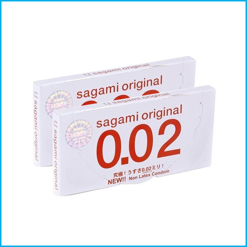 combo 2 hôp Bao cao su Sagami Original 0.02 siêu siêu mỏng cao cấp (hộp 2 cái)