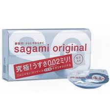 Bao cao su Sagami Original 0.02 siêu mỏng cao cấp (hộp 6 cái )